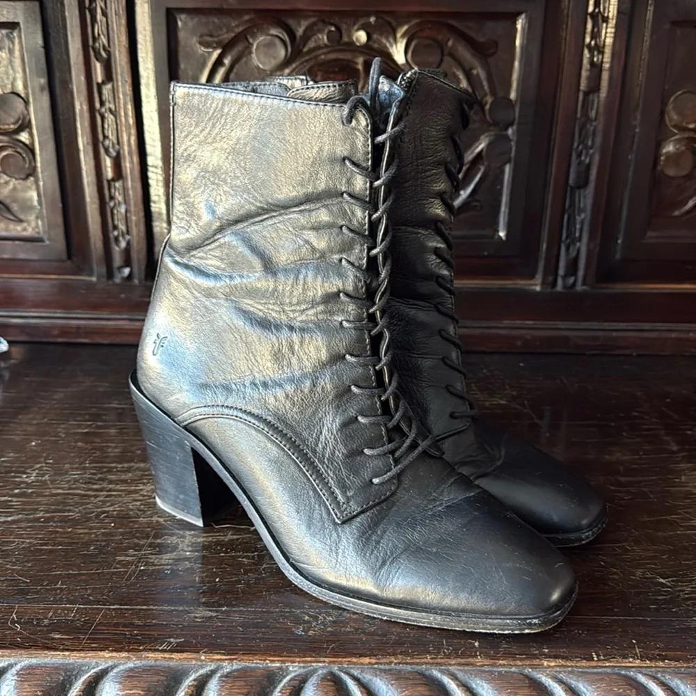 Frye Lace Up Booties - Picture 1 of 6